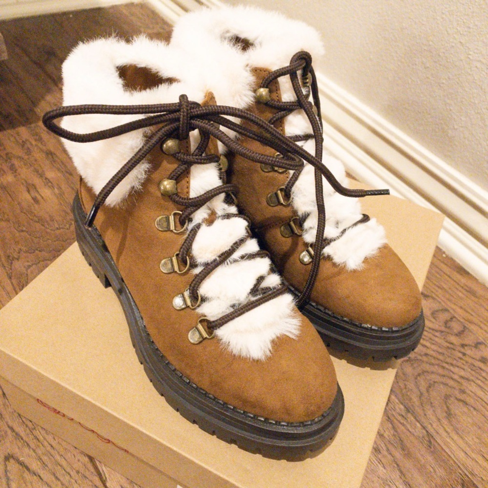Fur Hiker Boots